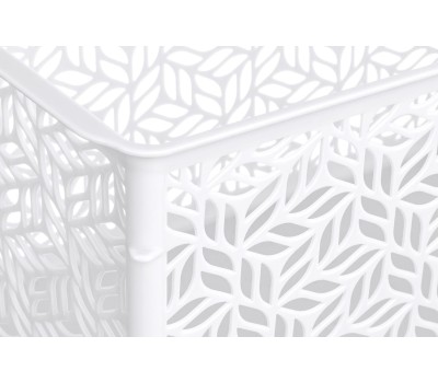 Корзинка HOMVER Linden универсальная 6,7л, 290х190х150мм (белый) 221313429/01