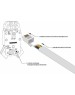 REXANT Разъем телефонный UTP, RJ-12 (6P6C), CAT 3