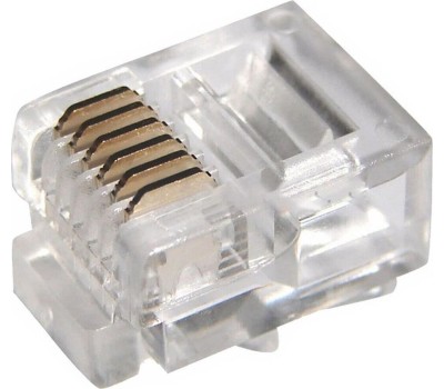 REXANT Разъем телефонный UTP, RJ-12 (6P6C), CAT 3