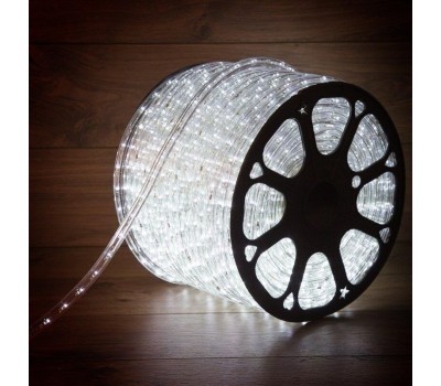 Лента светодиодная NEON-NIGHT Дюралайт LED двухжильный 230В 13мм 36 LED/м БЕЛЫЙ эффект мерцания модуль 1м бухта 100м