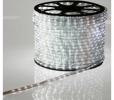 Лента светодиодная NEON-NIGHT Дюралайт LED двухжильный 230В 13мм 36 LED/м БЕЛЫЙ эффект мерцания модуль 1м бухта 100м