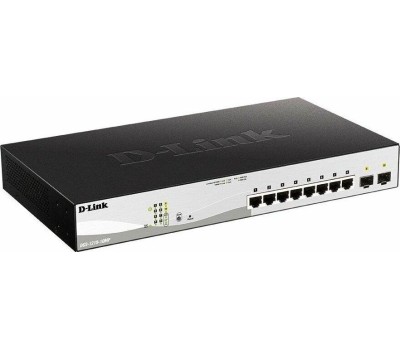 D-LINK SMB D-Link DGS-1210-10/F1A Управляемый L2 коммутатор с 8 портами 10/100/1000Base-T и 2 портами 1000Base-X SFP