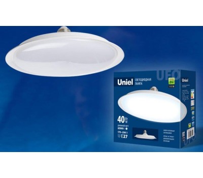 UNIEL LED-U220-40W/6500K/E27/FR PLU01WH