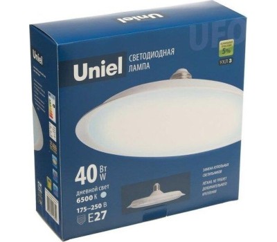 UNIEL LED-U220-40W/6500K/E27/FR PLU01WH