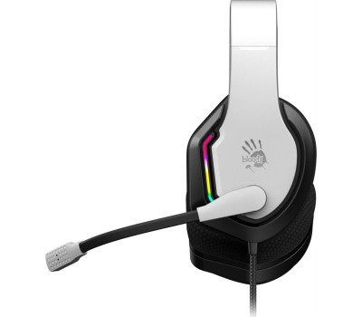 A4TECH Гарнитура игровая Bloody G260p, для компьютера, мониторные, проводные, белый / черный