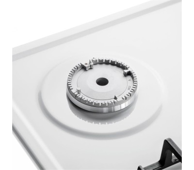 Варочная панель газовая MAUNFELD Газовая варочная панель EGHE.64.6CW/G, 4 конфорки, эмалированная сталь, белый