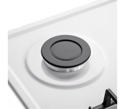 Варочная панель газовая MAUNFELD Газовая варочная панель EGHE.64.6CW/G, 4 конфорки, эмалированная сталь, белый