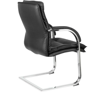 БЮРОКРАТ Кресло T-9927SL-LOW-V, кожа, до 120кг, черный [t-9927sl-low-v/black]