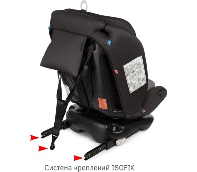 Автокресло детское SIGER УУД Престиж Isofix Lux гр.0+/I/II/III, графит