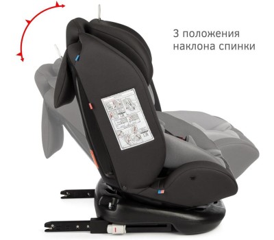 Автокресло детское SIGER УУД Престиж Isofix Lux гр.0+/I/II/III, графит