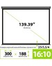 Экраны CACTUS Экран SIlverMotoExpert CS-PSSME-300X188-DG, 300х188 см, 16:10, настенно-потолочный темно-серый