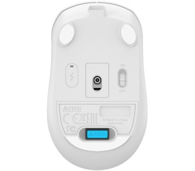 A4TECH Мышь беспроводная Fstyler FG15C Air2, радио, оптическая, USB, 1200dpi, белый
