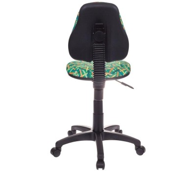 Кресло компьютерное БЮРОКРАТ Кресло детское KD-4, на колесиках, ткань, зеленый [kd-4/pencil-gn]