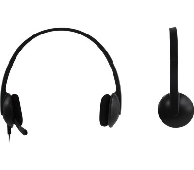 LOGITECH Гарнитура H340 |981-000475| черная, USB, поворотный микрофон, кабель 1.8м