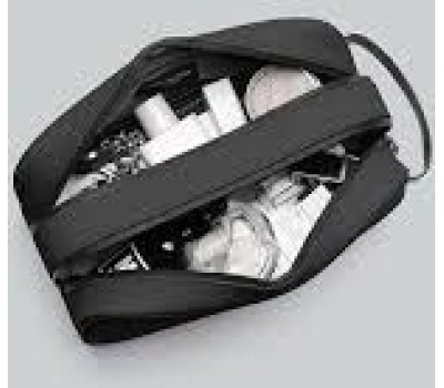 GASTON LUGA Косметичка с двумя отделениями Spläsh Double Zipped Toiletry Bag. Цвет: черный