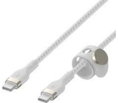 BELKIN Кабель BoostCharge PRO Flex USB-C to USB-C Braided Silicone Cable. Длина: 3м. Цвет: белый