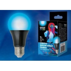 Лампа декоративная светодиодная UNIEL (UL-00005855) LED-A60-9W/UVAD/E27/FR PLZ07BK