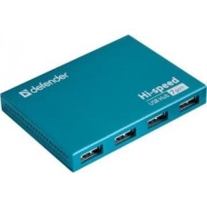 USB хаб DEFENDER (83505) Septima Slim USB2.0, 7портов,блок питания2A