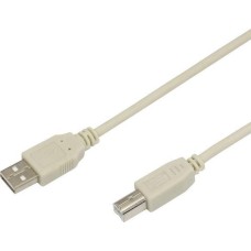 Дата-кабель REXANT (18-1106) Кабель USB (шт. USB B - шт. USB A) 3 метра, серый REXANT