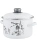 Кастрюля APPETITE 1RD221M FLORA-2 эмал цил 5,5л