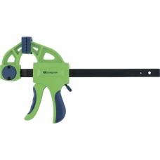 Струбцина СИБРТЕХ Струбцина F-образная, быстрозажимная, 200 х 70 х 420 мм, пластиковый корпус, фиксатор, двухкомпонентная рукоятка 20564