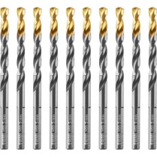Сверло DENZEL Сверло по металлу, 5 мм, HSS-Tin, Golden Tip, 10 шт. 717213