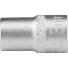 Головка торцевая STELS Головка торцевая, 13 мм, двенадцатигранная, CrV, под квадрат 1/2, хромированная 13657