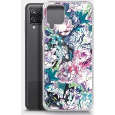 BORASCO Чехол (клип-кейс) ArtWorks, для Samsung Galaxy A12/M12, прозрачный/рисунок [51405]