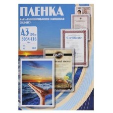 OFFICE KIT Пленка для ламинирования PLP10330, 80мкм, 303х426 мм, 100шт., глянцевая, A3