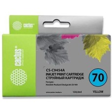 Картридж CACTUS Картридж CS-C9454A, №70, желтый пигментный / CS-C9454A