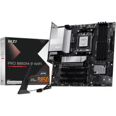 Материнская плата MSI Материнская плата PRO B850M-P WIFI B850, AM5, 4*DDR5, 4*PCIEx16, 3*M.2, 3*TypeC, 1*USB3.2Gen2, 5*USB3.2Gen1, 8*USB2.0, 4*SATA3.0, 5G, HDMI, ATX, RTL