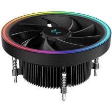 DEEPCOOL Вентилятор для процессора UL551 1700 ARGB (Soc-1700, Al, PWM 1800rpm, 26.8 dB, 90mm, 4 pin/3 pin, 60Wt) (R-UL551-BKAMAB-G-17)