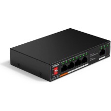 Коммутатор DAHUA Коммутатор 5-port 10/100M RJ45 4-port PoE Switch, 60W, Metal case