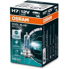 Лампа галогенная OSRAM Автолампа галогенная H7 (55W PX26D +100%) COOL BLUE INTENSE 5000K 12V