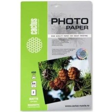 CACTUS Фотобумага CS-MMA46902 A4/690г/м2/2л./белый матовое/магнитный слой для струйной печати