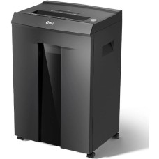 DELI Шредер Laro-H ET097 черный (секр.P-6) фрагменты 7лист. 30лтр. скобы пл.карты CD