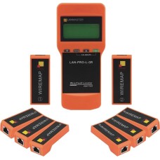 LANMASTER Тестер кабельный LAN-PRO-L-8R оранжевый/черный