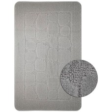 САНАКС - Коврик в ванную КЛАССИК УНИ камень, одинарный СЕРЫЙ, 55х90 см, 100% полиэстер 00332