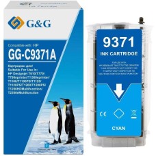 Картридж струйный G&G Картридж струйный GG-C9371A №72 голубой (130мл) для HP HP Designjet T610, T770, T790eprinter, T1300eprinter, T1100, T1100PS, T1120, T1120PS, T1200, T1200PS, T1200HDMultifunction, T2300eMultifunction