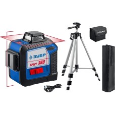 ЗУБР Крест 360, №2, 20 - 70 м, лазерный нивелир, Профессионал (34906-2)