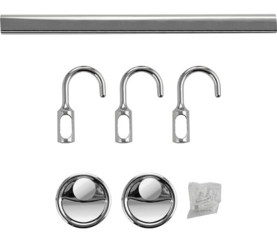 Аксессуары для ванной комнаты и туалета САНАКС 1213 Вешалка с тремя крючками прямая