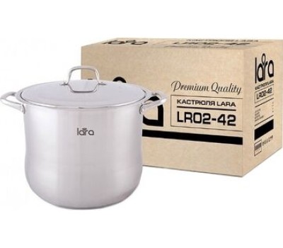 Кастрюля LARA LR02-42 10л