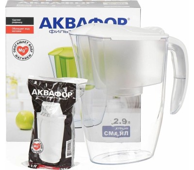 Фильтр-кувшин АКВАФОР СМАЙЛ белый