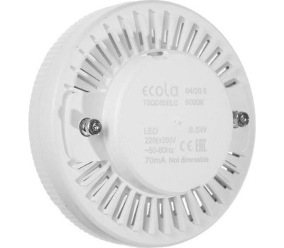 Лампа светодиодная ECOLA T5QV10ELC GX53 10,0W TABLET 220V 4200K матовая 27X75