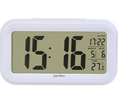 Часы PERFEO (PF_A4848) SNUZ - PF-S2166 белый