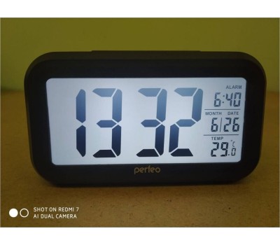 Часы PERFEO (PF_A4848) SNUZ - PF-S2166 белый