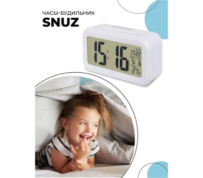 Часы PERFEO (PF_A4848) SNUZ - PF-S2166 белый
