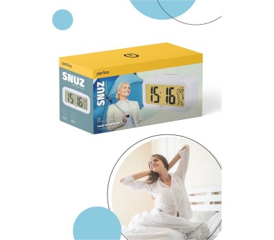 Часы PERFEO (PF_A4848) SNUZ - PF-S2166 белый