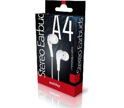 Наушники SMARTBUY (SBE-012K) A4 белый (коробка)