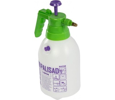 Опрыскиватель PALISAD Опрыскиватель ручной, 2 л, с насосом и клапаном сброса давления 64738